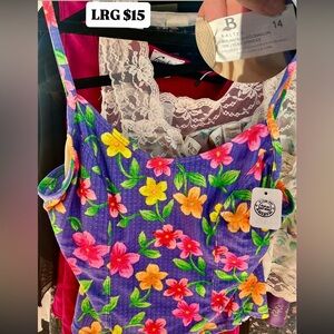 Floral top Piece Swimsuit